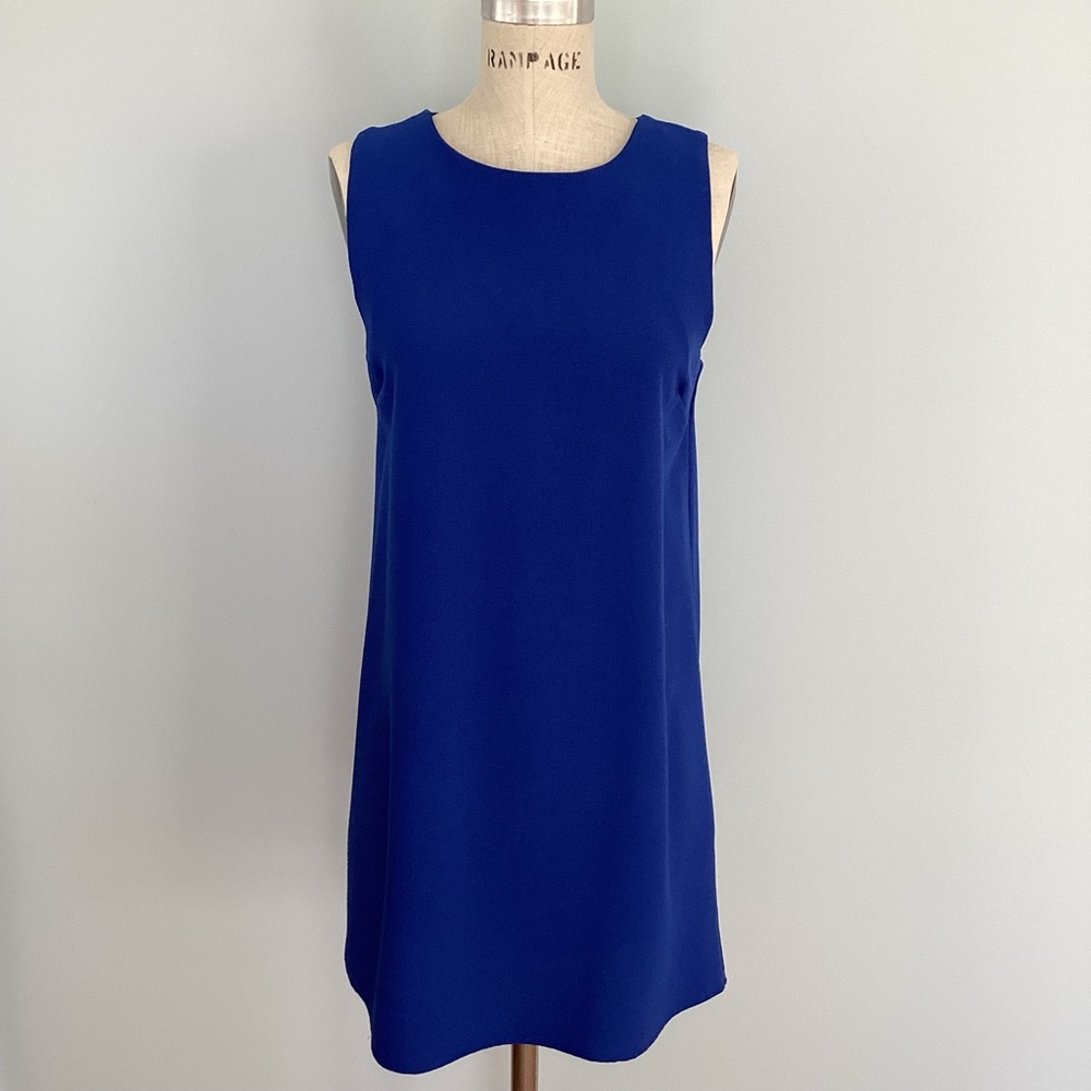 One Clothing Cobalt Blue Sleeveless Shift Dress Size Medium
